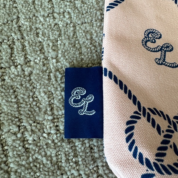 New Estee Lauder pink navy nautical tote - Picture 3 of 7